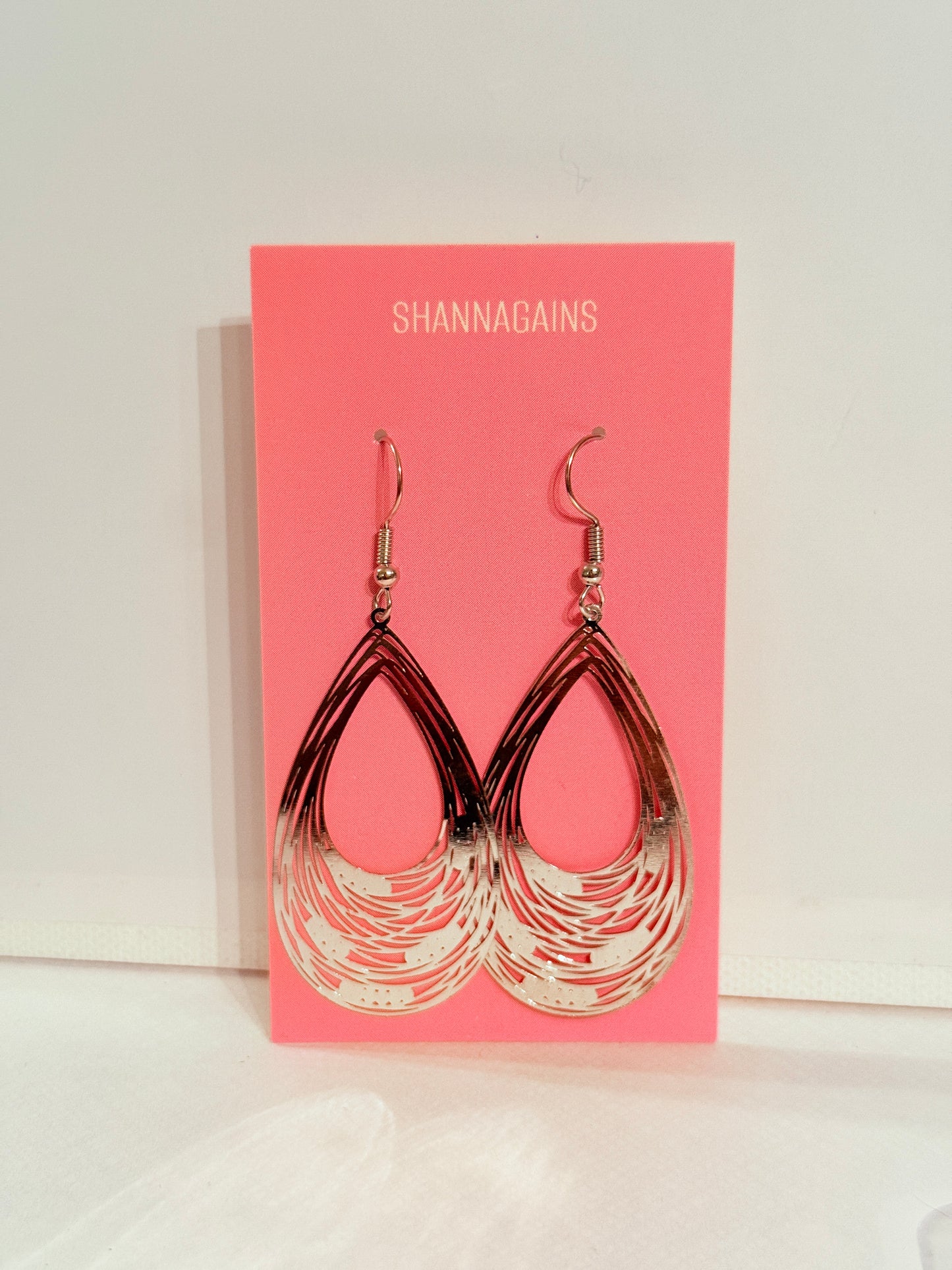 Silver Teardrop Earrings