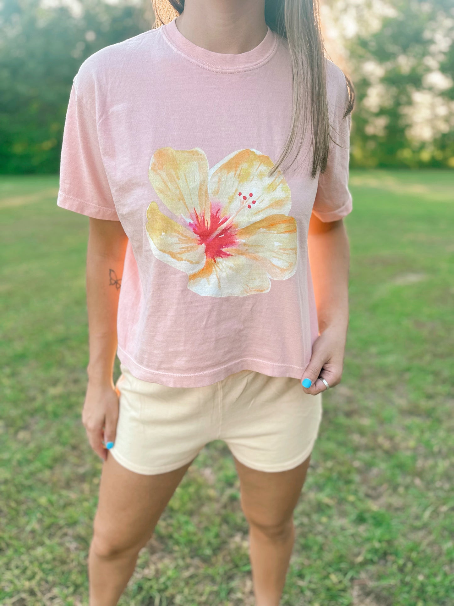Hibiscus Flower Tee